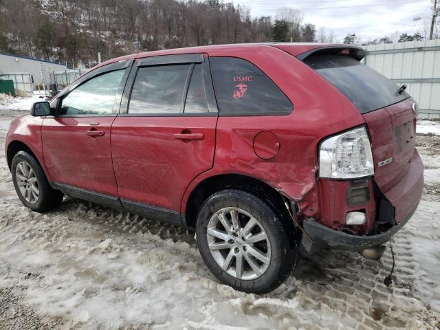 2FMDK4JC9DBB51804 - 2013 FORD EDGE SEL MAROON photo 2