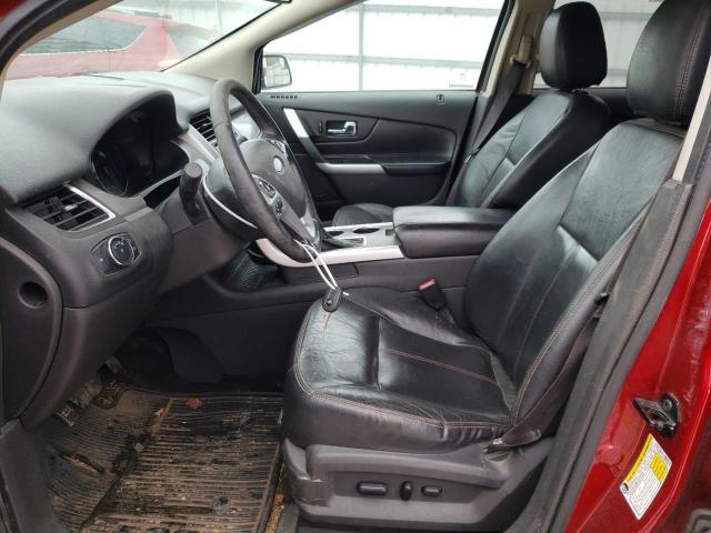 2FMDK4JC9DBB51804 - 2013 FORD EDGE SEL MAROON photo 7