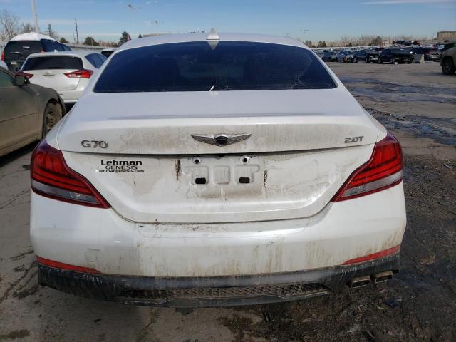 KMTG64LA5LU062338 - 2020 GENESIS G70 WHITE photo 6