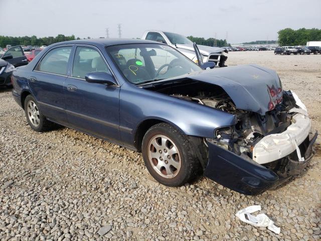 1YVGF22C325273336 - 2002 MAZDA 626 LX BLUE photo 1