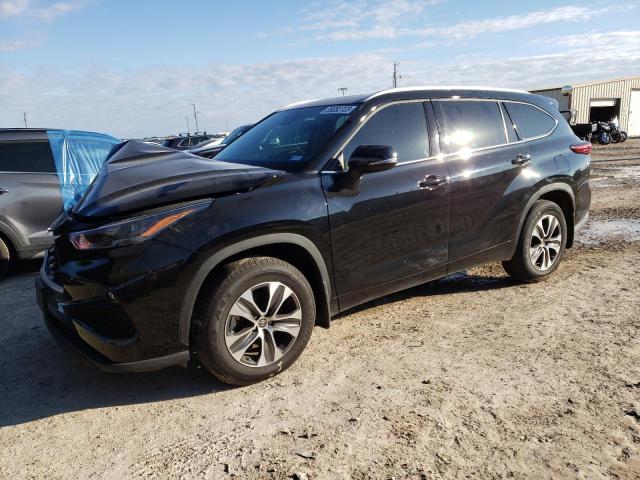 5TDGZRAH6NS559425 - 2022 TOYOTA HIGHLANDER XLE BLACK photo 1