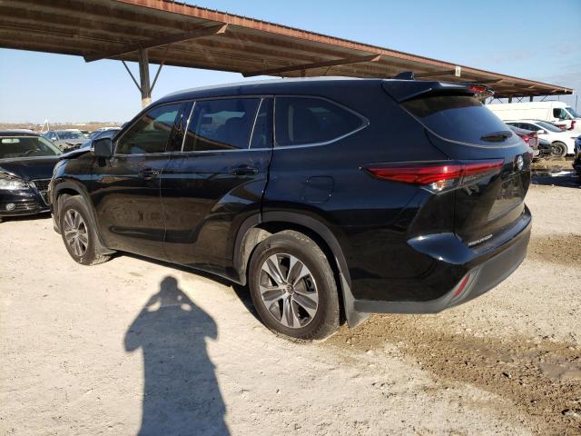 5TDGZRAH6NS559425 - 2022 TOYOTA HIGHLANDER XLE BLACK photo 2