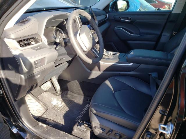 5TDGZRAH6NS559425 - 2022 TOYOTA HIGHLANDER XLE BLACK photo 7