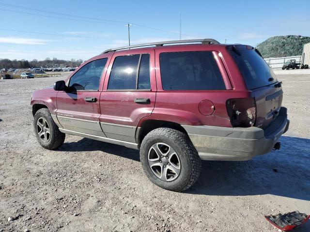 1J4GW38S22C156265 - 2002 JEEP GRAND CHER SPORT BURGUNDY photo 2