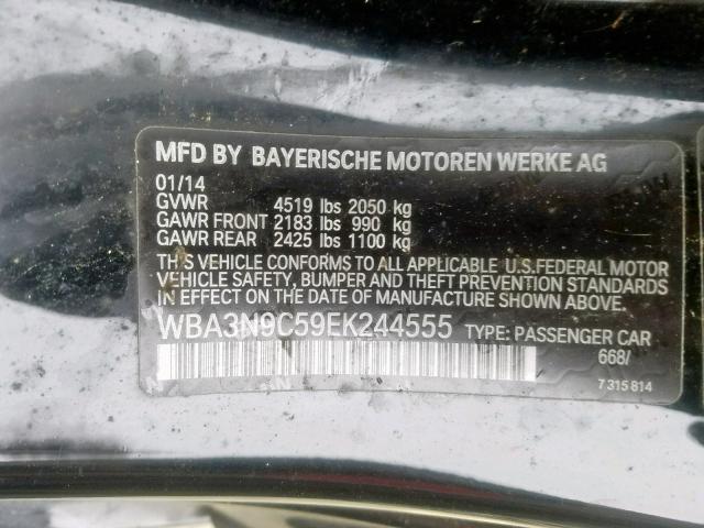 WBA3N9C59EK244555 - 2014 BMW 428 XI  photo 10