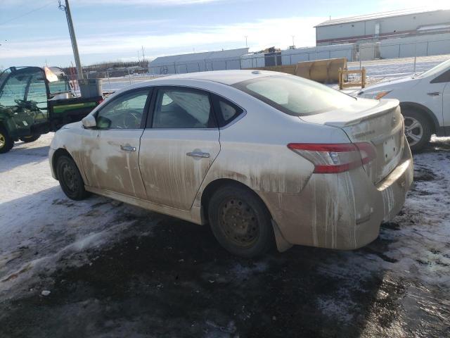 3N1AB7AP2EL608859 - 2014 NISSAN SENTRA S WHITE photo 2