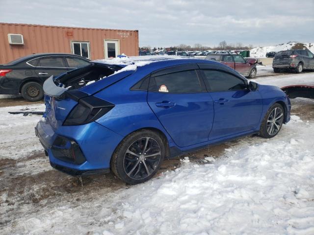 SHHFK7H4XLU214454 - 2020 HONDA CIVIC SPORT 蓝色 照片 3