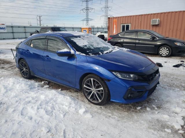 SHHFK7H4XLU214454 - 2020 HONDA CIVIC SPORT 蓝色 照片 4
