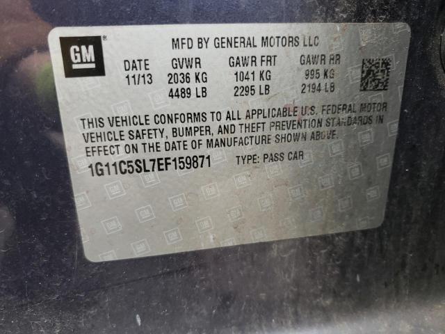 1G11C5SL7EF159871 - 2014 CHEVROLET MALIBU 1LT BLUE photo 13