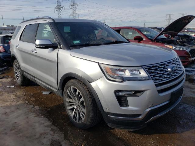 1FM5K8HT7JGC80887 - 2018 FORD EXPLORER PLATINUM SILVER photo 4