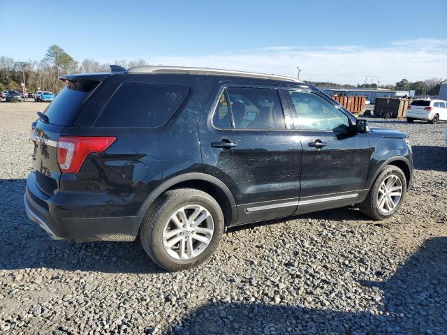 1FM5K7D86HGB12504 - 2017 FORD EXPLORER XLT BLACK photo 3