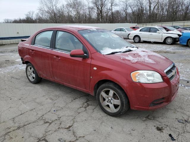 KL1TG56687B077867 - 2007 CHEVROLET AVEO LT RED photo 4