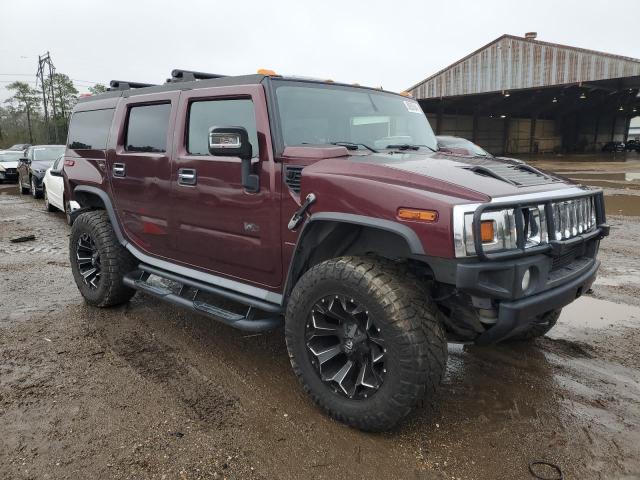 5GRGN23U67H109101 - 2007 HUMMER H2 MAROON photo 4