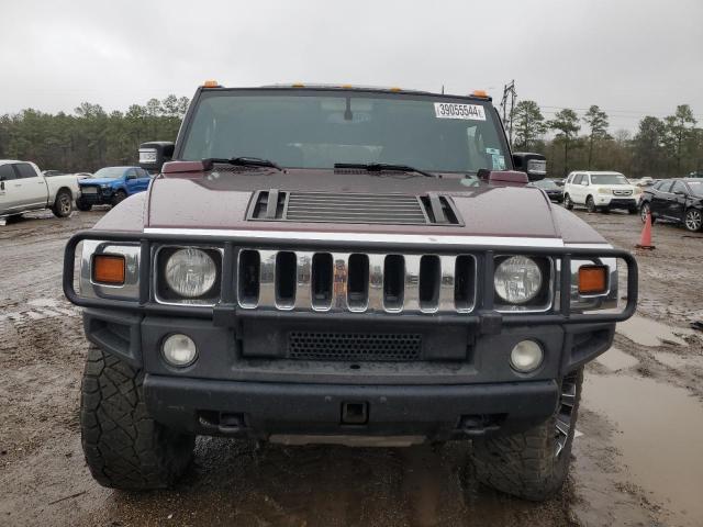 5GRGN23U67H109101 - 2007 HUMMER H2 MAROON photo 5