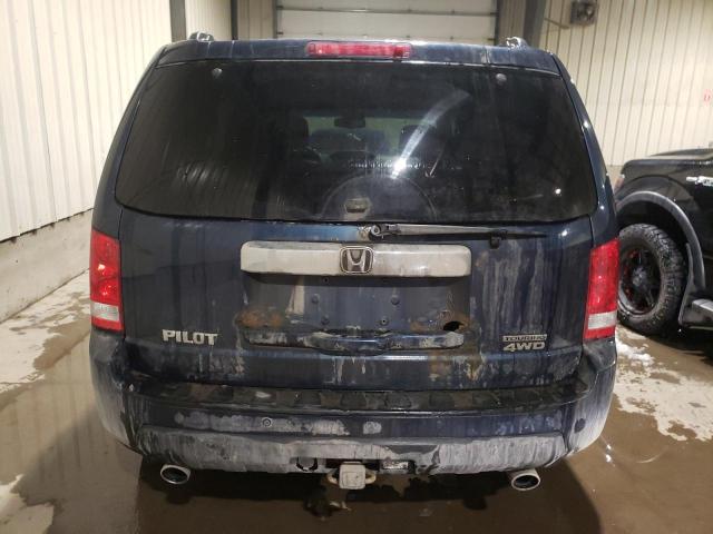 5FNYF48999B503648 - 2009 HONDA PILOT TOURING BLUE photo 6