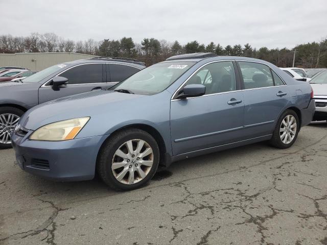 1HGCM66847A082208 - 2007 HONDA ACCORD EX BLUE photo 1