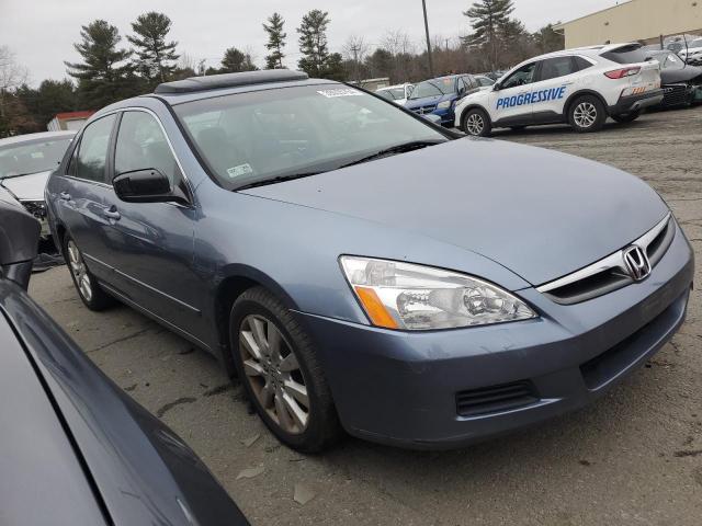 1HGCM66847A082208 - 2007 HONDA ACCORD EX BLUE photo 4