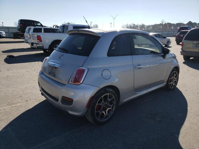 3C3CFFBR9CT357571 - 2012 FIAT 500 SPORT SILVER photo 3