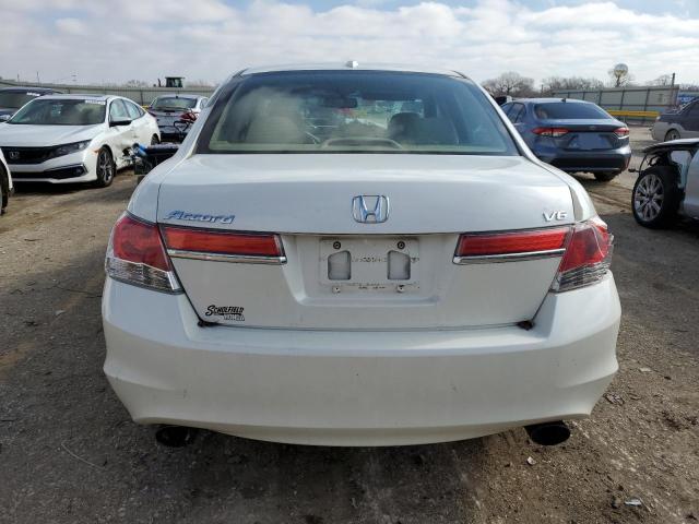 5KBCP3F81BB003812 - 2011 HONDA ACCORD EXL WHITE photo 6