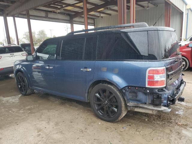 2FMGK5D88KBA17891 - 2019 FORD FLEX LIMITED BLUE photo 2