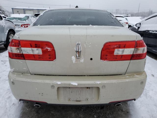 3LNHM28TX8R626695 - 2008 LINCOLN MKZ WHITE photo 6