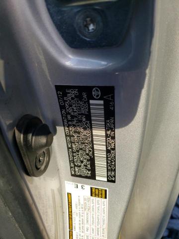 JTKJF5C74D3051264 - 2013 TOYOTA SCION TC ვერცხლისფერი ფოტო 12