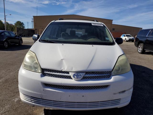 5TDZA23C54S062390 - 2004 TOYOTA SIENNA CE WHITE photo 5