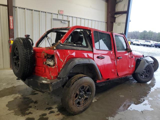 1C4HJXDG5JW130161 - 2018 JEEP WRANGLER U SPORT წითელი ფოტო 3