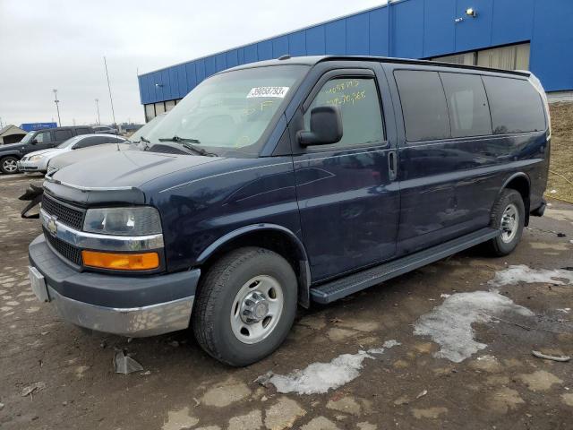 1GAWGRFA6E1129137 - 2014 CHEVROLET EXPRESS G2 LT BLUE photo 1