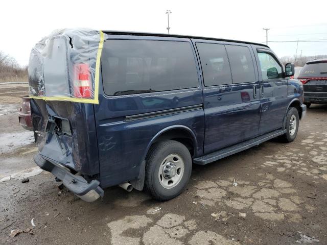 1GAWGRFA6E1129137 - 2014 CHEVROLET EXPRESS G2 LT BLUE photo 3