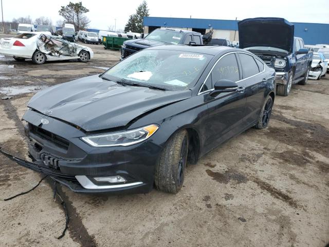 3FA6P0K93HR156858 - 2017 FORD FUSION TITANIUM BLACK photo 1