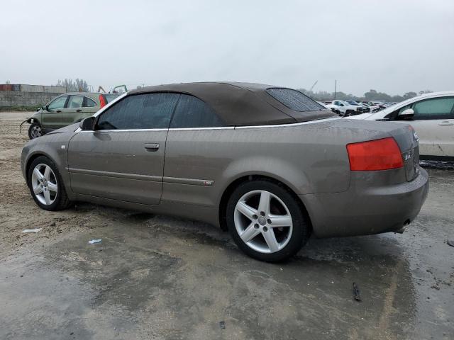 WAUAC48H55K013929 - 2005 AUDI A4 1.8 CABRIOLET BROWN photo 2