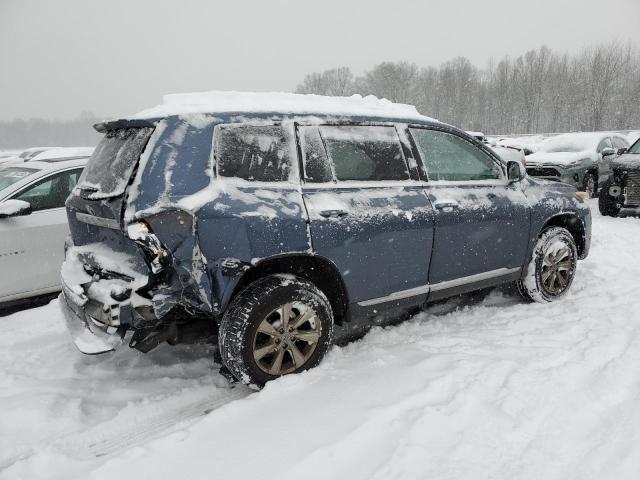 5TDZA3EH5DS036290 - 2013 TOYOTA HIGHLANDER BASE BLUE photo 3