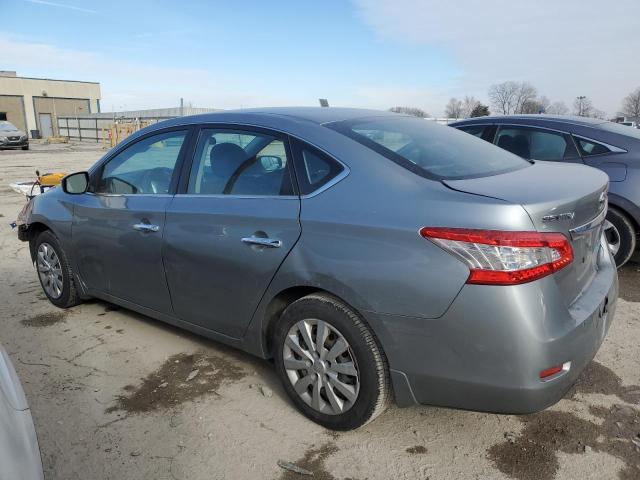 3N1AB7AP8DL623008 - 2013 NISSAN SENTRA S GRAY photo 2