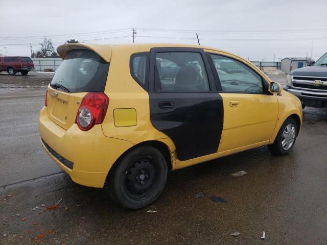 KL1TD66E19B627225 - 2009 CHEVROLET AVEO LS YELLOW photo 3