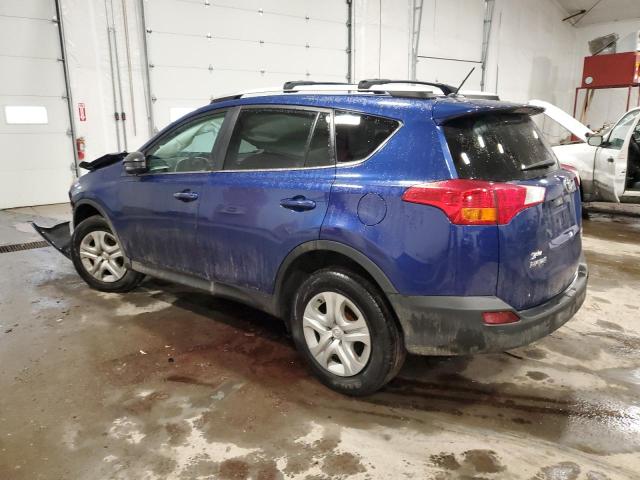 2T3BFREV3EW209039 - 2014 TOYOTA RAV4 LE BLUE photo 2