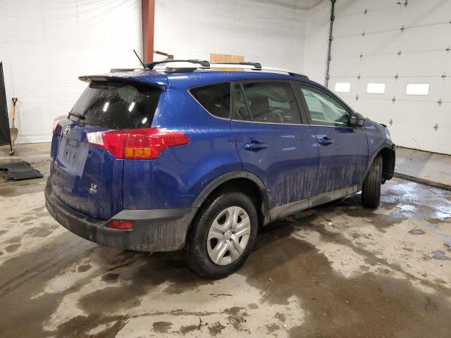 2T3BFREV3EW209039 - 2014 TOYOTA RAV4 LE BLUE photo 3