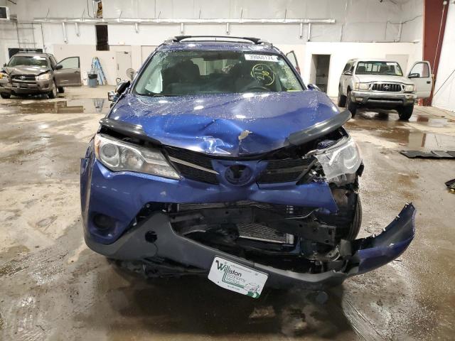 2T3BFREV3EW209039 - 2014 TOYOTA RAV4 LE BLUE photo 5