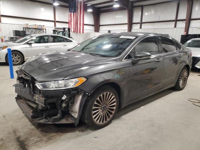 3FA6P0K98GR319406 - 2016 FORD FUSION TITANIUM GRAY photo 1