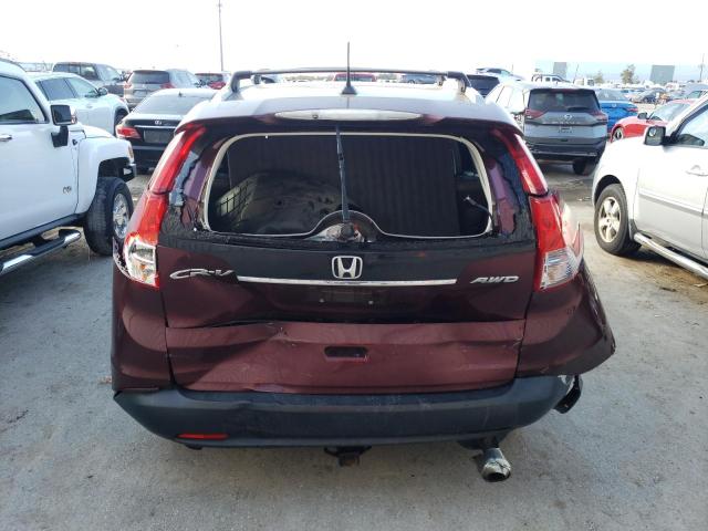 5J6RM4H73EL059502 - 2014 HONDA CR-V EXL BURGUNDY photo 6