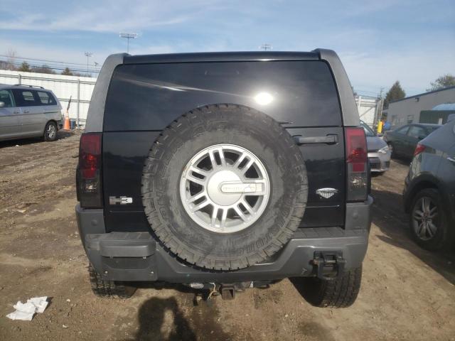 5GTEN13E688160409 - 2008 HUMMER H3 BLACK photo 6