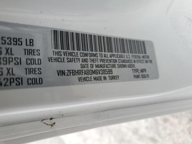 ZFBHRFAB0M6V38599 - 2021 RAM PROMASTER WHITE photo 14