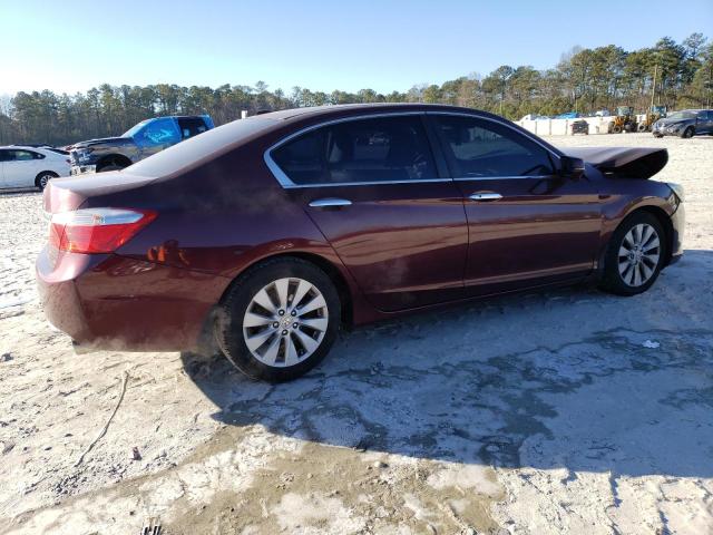 1HGCR2F84DA129467 - 2013 HONDA ACCORD EXL BURGUNDY photo 3