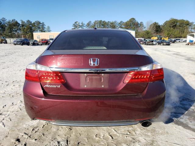 1HGCR2F84DA129467 - 2013 HONDA ACCORD EXL BURGUNDY photo 6