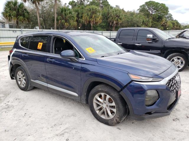 5NMS33AD7LH275887 - 2020 HYUNDAI SANTA FE SEL BLUE photo 4