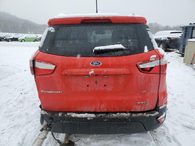 MAJ6S3GL3NC472985 - 2022 FORD ECOSPORT SE RED photo 6