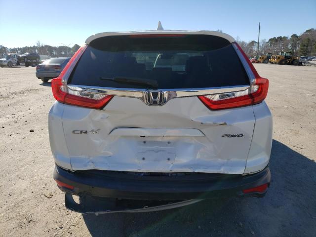 2HKRW2H85KH643378 - 2019 HONDA CR-V EXL WHITE photo 6