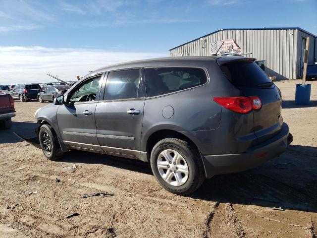 1GNKRFED8CJ365271 - 2012 CHEVROLET TRAVERSE LS CHARCOAL photo 2