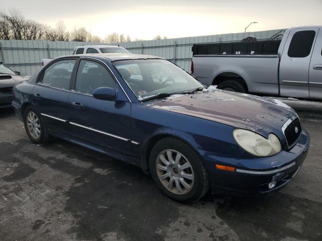 KMHWF35H43A902816 - 2003 HYUNDAI SONATA GLS BLUE photo 4