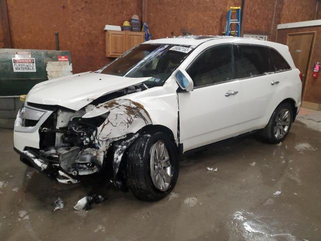 2HNYD2H57BH535502 - 2011 ACURA MDX ADVANCE WHITE photo 1